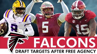 UPDATED Falcons Round 1 Draft Targets After Week 1 Of NFL Free Agency | Falcons Draft Rumors