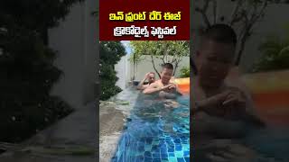 ఇన్ ఫ్రంట్  దేర్ ఈజ్ క్రొకోడైల్స్ ఫెస్టివల్ | Funny Laugh Not Videos | #shortsfeed | TS News Digital