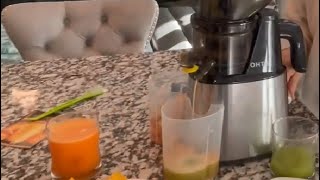 Cold Press Juicer- 300W Stainless Steel, Large Feed Chute Slow Masticating Juicer Machine Review