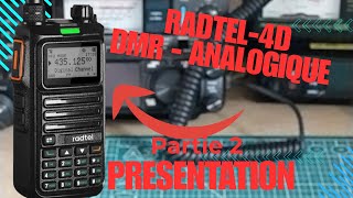 RADTEL RT-4D : Présentation - fonctions proncipales - ajout fréquence - RX aviation.