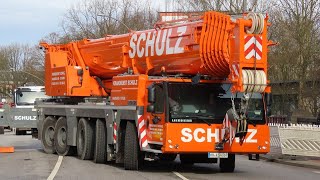 Soeren66 - LIEBHERR LTM 1230-5.1 vom KRANDIENST SCHULZ hebt Bohrgerät auf Ponton, Teil 1