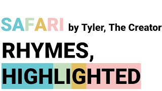 SAFARI by Tyler, The Creator | Rhymes, Highlighted