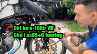 tú fuho dẫn dắt thêm 1 thanh niên lao đầu vào con đường xe độ với Ex 65+6 gần 100tr