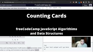 Counting Cards (Basic JavaScript) freeCodeCamp tutorial