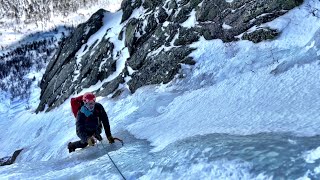 Ice Climbing Mini-Pinnacle, Mount Katahdin 03.29.23 | Baxter State Park Winter Climbing Trip