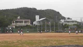 東風平中学校野球部　20170507　嘉数中学校戦　 一歩　タイムリー9