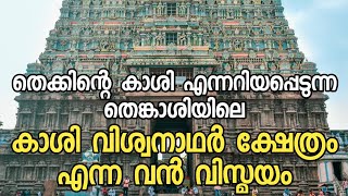 തെക്കിന്റെ കാശി എന്നറിയപ്പെടുന്ന തെങ്കാശിയിലെ കാശി വിശ്വനാഥർ ക്ഷേത്രം എന്ന വൻ വിസ്മയം