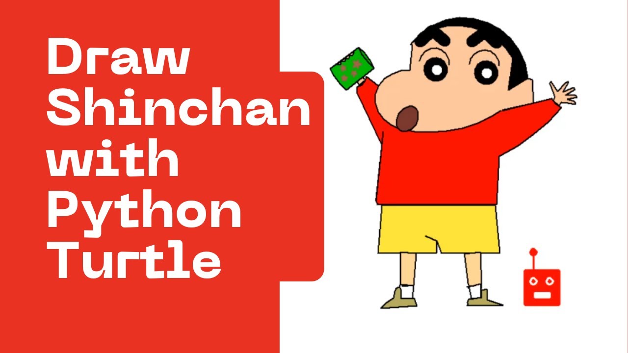 Draw Shinchan With Python Turtle Youtube