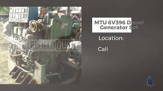 MTU 6V396 Diesel Generator Set | India