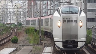 E259系Ne004編成 特急 成田エクスプレス27号 恵比寿駅通過