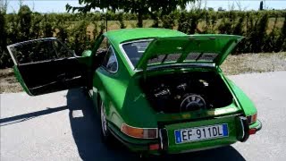 Porsche 911S series E, 1972. GREAT ENGINE NOISE. Walkaround. Hi Revs, Driving and Acceleration