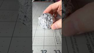 How shiny can I make a foil ball in 30 minutes?