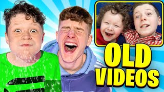 Try Not To Laugh at my OLD videos with Little Brother!