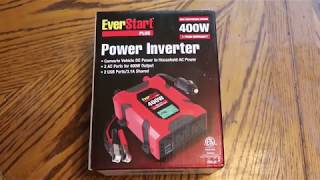 Unboxing and Review of 400W EverStart Plus Power Inverter  From Walmart