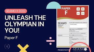 SEAMO X 2022 Training - Paper F (Part 2)