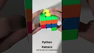 Making Python Pattern On 3x3 Rubik’s Cube #cubes #cubber #puzzle