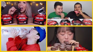 mukbangers try the ONE CHIP CHALLENGE