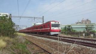 20170409 台鐵3173次EMU700型區間車嘉義站南通過(京急電鉄友好彩繪)