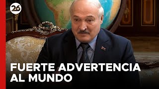 🚨 Lukashenko ABRAZÓ una OJIVA NUCLEAR y lanza una fuerte advertencia al mundo