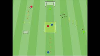 Exercise for Youth teams under 12: dribbling and 1 vs 1