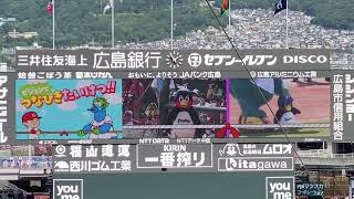 2023年5月27日　つば九郎vsスラィリーの綱引き対決　＠マツダZOOM ZOOMスタジアム広島