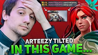 ARTEEZY TILTED in THIS GAME... RTZ reported THIS BAD PLAYER on TUSKAR in HIGH MMR