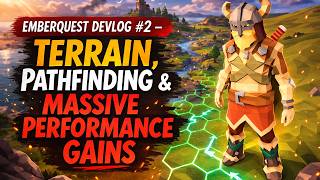 EmberQuest Devlog #2 – Terrain, Pathfinding & Massive Performance Gains
