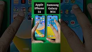 iPhone 14 Vs Samsung Galaxy M14 5G Speed Test |