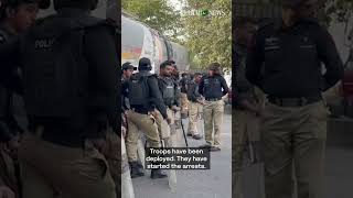 Ex-PM Imran Khan’s party workers express concerns over heavy security amid opposition protest