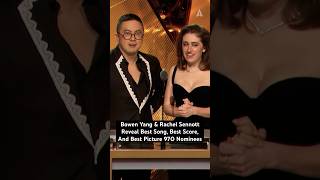 Bowen Yang \u0026 Rachel Sennott Reveal Best Song, Best Score, And Best Picture 97th #Oscar Nominees