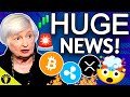 🚨HUGE CRYPTO NEWS! JANET YELLEN STABLECOINS, SEC RIPPLE XRP APPEAL, JOHN DEATON ELIZABETH WARREN!