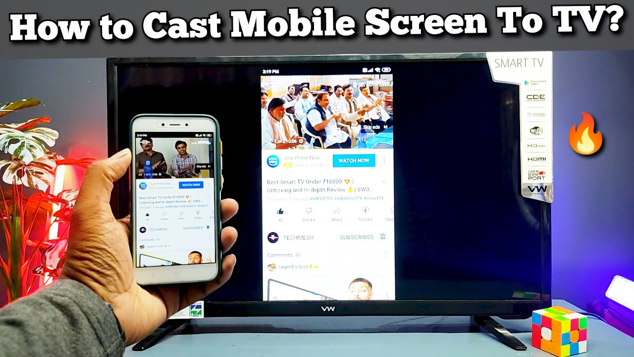 How To Connect Android Phone To Smart TV | Screen Mirroring 🔥| Wireless ...