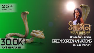 Nagin 4 Brinda New Snake Animation On Green Screen By LIGHTS VFX Official