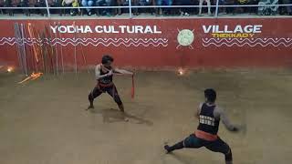 A dangerous Knife fight. Kalaripayattu. Indian Martial Arts