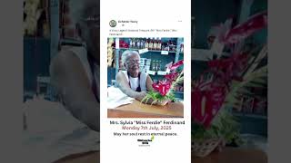 Mrs Sylvia "Miss Ferdie" Ferdinand | Death Notice #obituariessvg