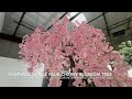 shopwildthings faux cherry blossom tree with pink flowers giant sideswept design to make arches