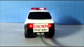 チョロQ　クラウンパトカー　LEDダミースキャナ(ライト付き)