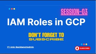 GCP -DAY-040 -IAM-01 @unix-BackbenchAdmin