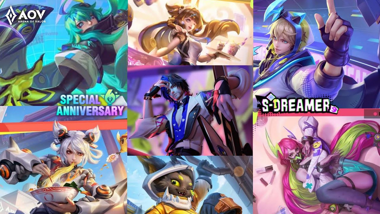 UPCOMING NEW SKINS AOV ON OCTOBER 2022 | S-Dreamer | 6th Anniversary ...