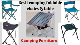 Foldable Chairs \u0026 Table For Camping|Camping Furniture