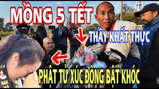 Hôm Nay Thầy Minh Tuệ XUẤT HIỆN Khất Thực Phật Tử XÚC ĐỘNG Ôm Mặt KHÓC NGHẸN.