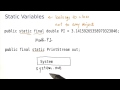 Static Variables - Intro to Java Programming