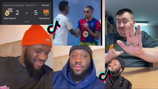 Quand le Barça détruit le Real et que TikTok s’en mêle 😅⚽️#humour