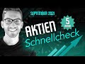 AKTIEN-Schnellcheck ⏰📈🔥Diese 5 Aktien jetzt kaufen (September 2021) !?