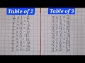 Learn Table of 2 and 3 in English | Table of 2 | Table of 3 | Multiplication Table of 2 and 3 | 2 3