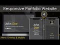 Responsive Portfolio Website [4] - Menu Overlay & Responsiveness