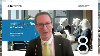 8 - Evaluation (1/2) - Information Retrieval - ETH Zürich - Spring 2026