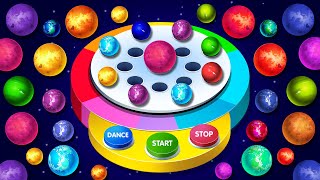 Learn Colors With Space Balls Dancing Machine Game On Finger Family Song