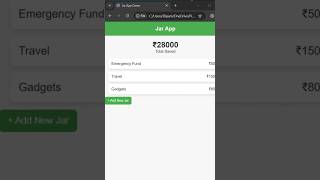 Jar App Home Page Using JavaScript | HTML CSS JS UI Clone Tutorial