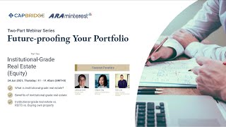 CapBridge Webinar Capsules | Institutional-Grade Real Estate (Equity) [Part 2/2]